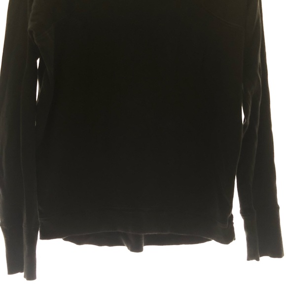 Lunya black crew neck sweater pop over size Medium Pima cotton comfy - Picture 3 of 10